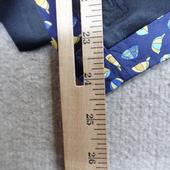 New & Lingwood Vest Small Blue Waistcoat 100% Silk Made in England - Picture 8 of 10